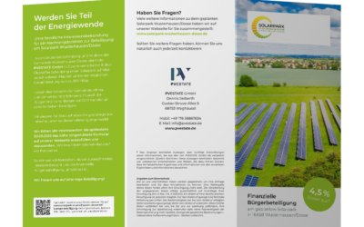 Interessensbekundung zur finanziellen Beteiligung am Solarpark Wusterhausen